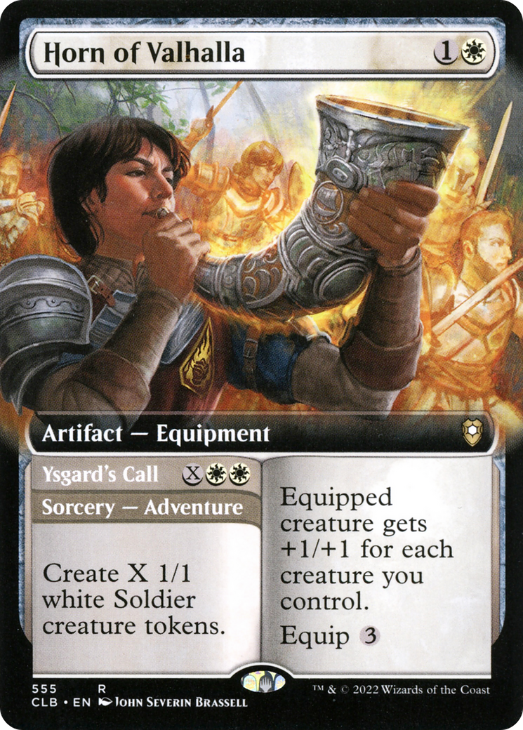 Horn of Valhalla // Ysgard's Call (CLB-555) - Commander Legends: Battle for Baldur's Gate: (Extended Art) Foil