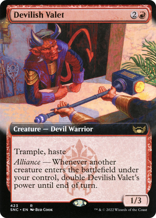 Devilish Valet (SNC-423) - Streets of New Capenna: (Extended Art)