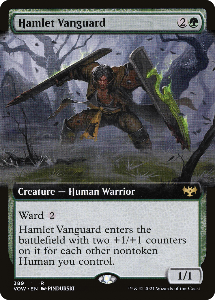Hamlet Vanguard (VOW-389) - Innistrad: Crimson Vow: (Extended Art) Foil