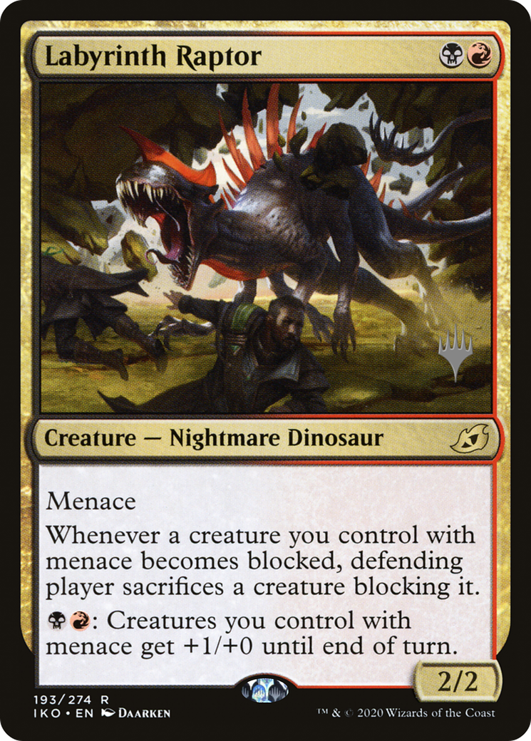 Labyrinth Raptor (PPIKO-193P) - Ikoria: Lair of Behemoths Promos (Promo Pack) Foil