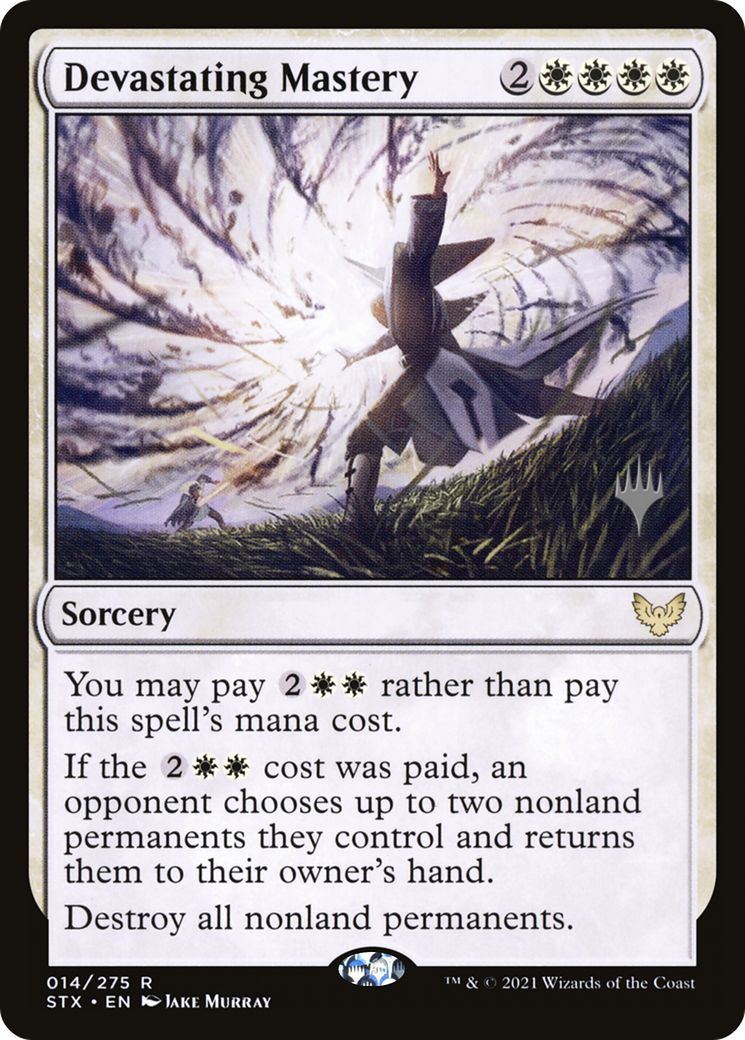 Devastating Mastery (PSTX-14P) - Strixhaven: School of Mages Promos Foil