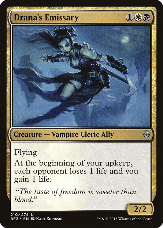 Drana's Emissary (BFZ-210) - Battle for Zendikar Foil