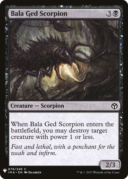 Bala Ged Scorpion (LIST-IMA-79) - The List
