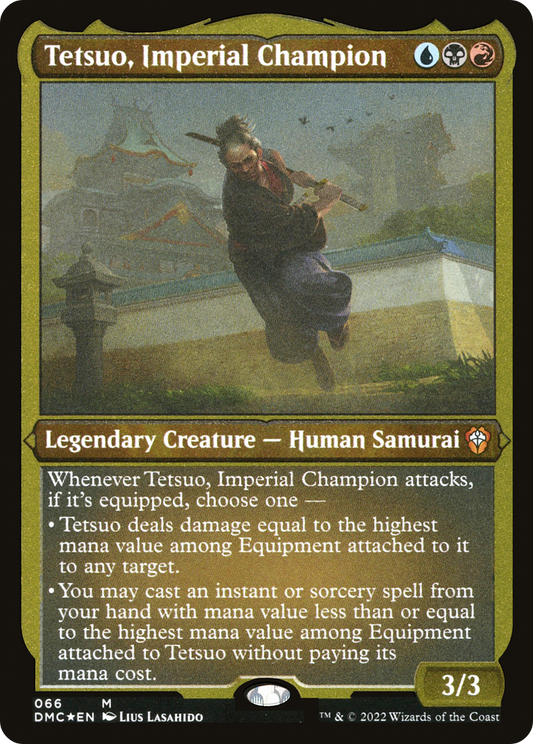 Tetsuo, Imperial Champion (DMC-066) - Dominaria United Commander Etched Foil