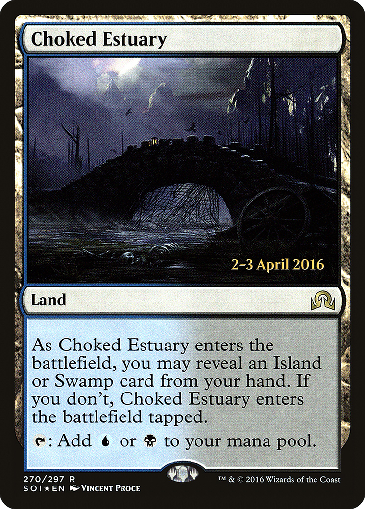 Choked Estuary (PRE-270S) - Shadows over Innistrad Promos (Prerelease) Foil