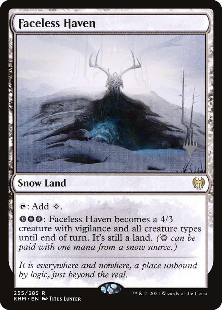 Faceless Haven (PPKHM-255P) - Kaldheim Promos: (snow) (Promo Pack) Foil