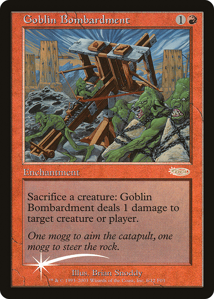 Goblin Bombardment (F03-006) - Friday Night Magic 2003 Foil