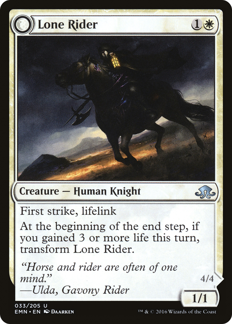 Lone Rider // It That Rides as One (EMN-033) - Eldritch Moon: (mooneldrazidfc)