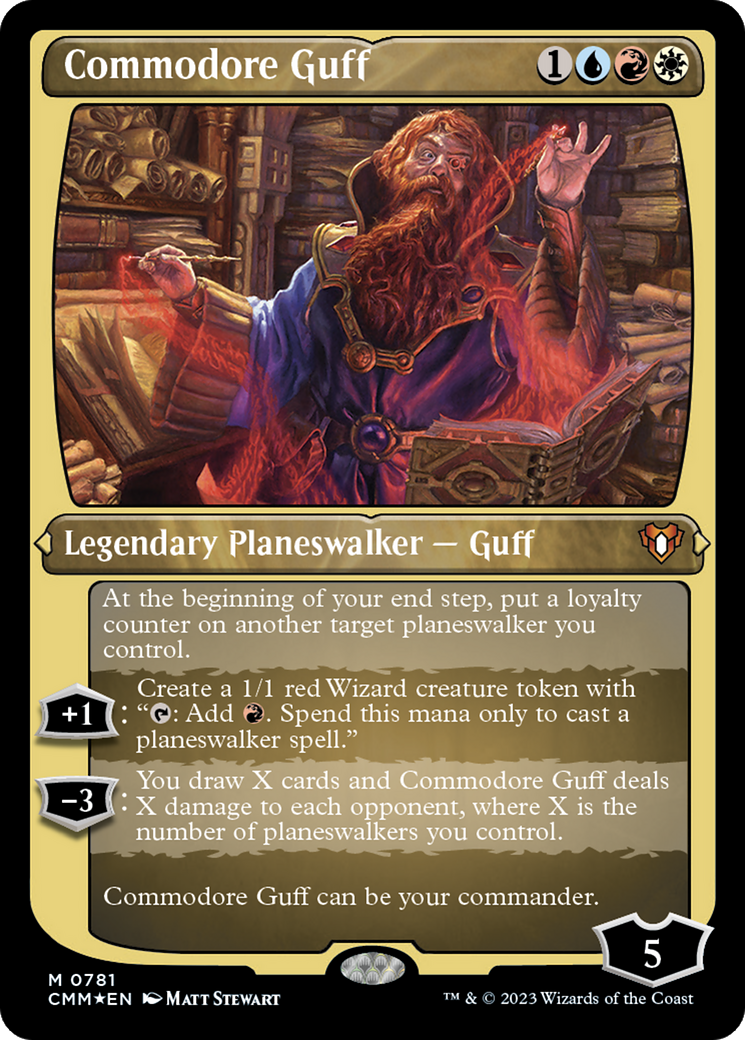 Commodore Guff (CMM-781) - Commander Masters Etched Foil