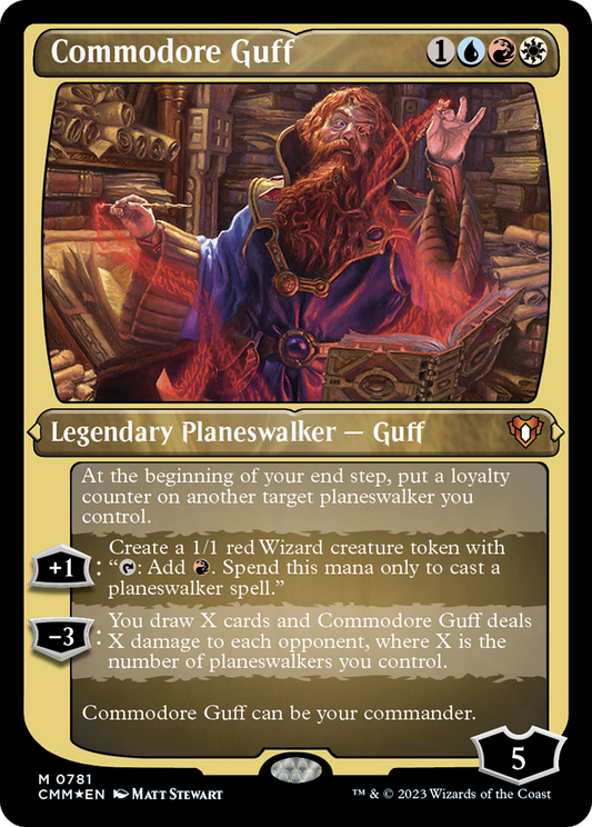 Commodore Guff (CMM-781) - Commander Masters Etched Foil