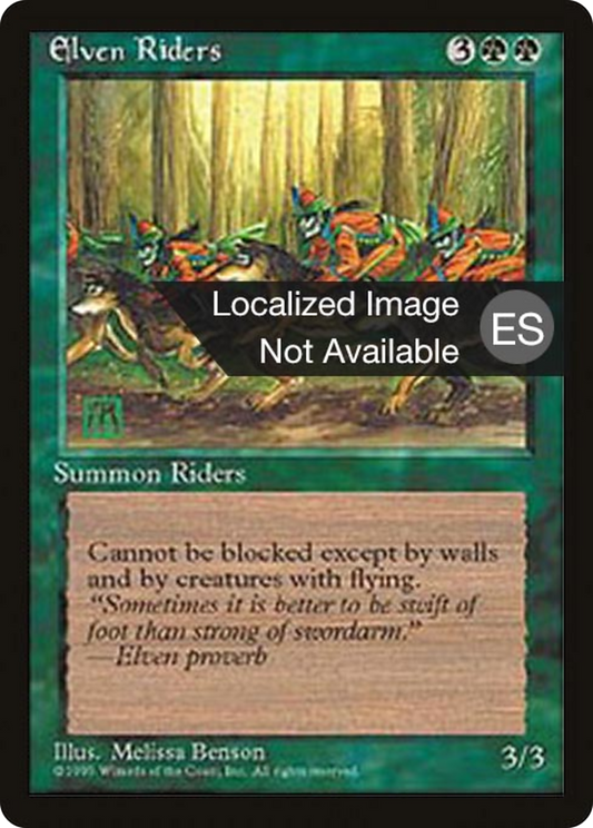 Elven Riders (4BB-242) - Fourth Edition Foreign Black Border