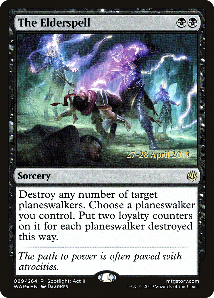 The Elderspell (PWAR-89S) - War of the Spark Promos Foil