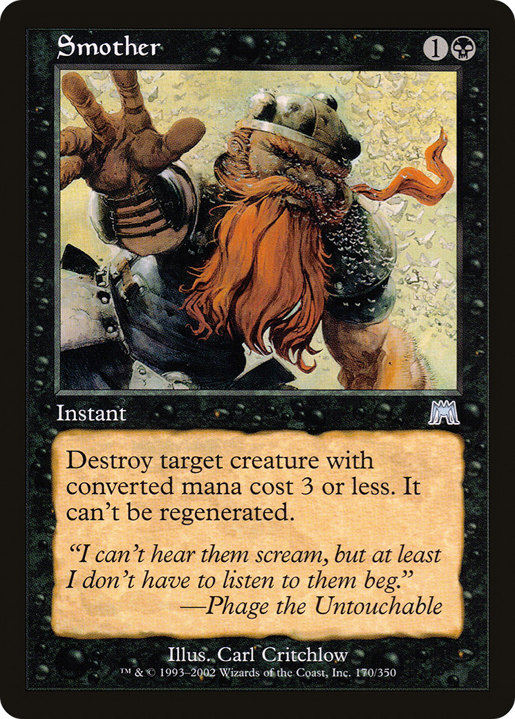 Smother (ONS-170) - Onslaught Foil