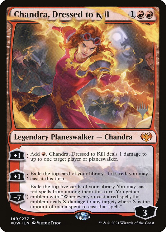 Chandra, Dressed to Kill (PVOW-149P) - Innistrad: Crimson Vow Promos