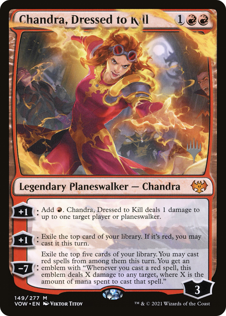 Chandra, Dressed to Kill (PPDMU-149) - Innistrad: Crimson Vow Promos (Promo Pack)