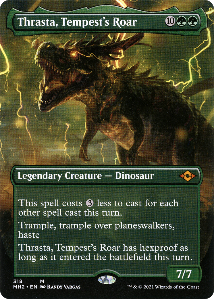 Thrasta, Tempest's Roar (MH2-318) - Modern Horizons 2 (Borderless) Foil