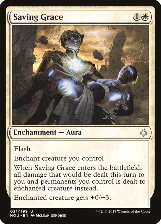 Saving Grace (HOU-021) - Hour of Devastation Foil