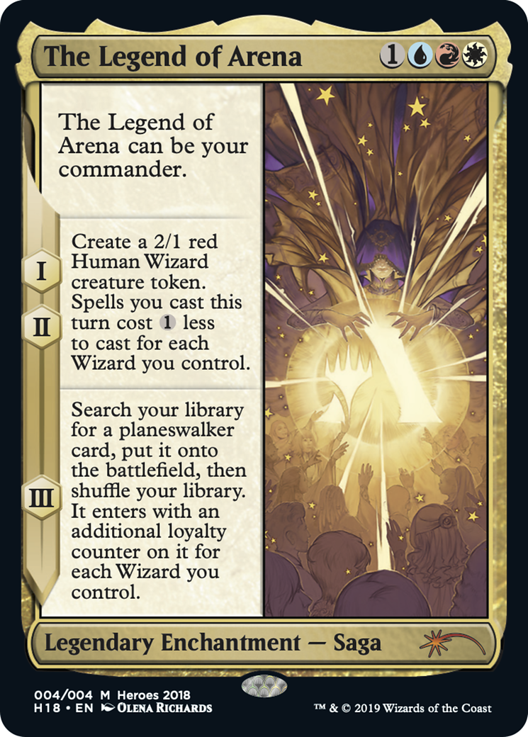 The Legend of Arena (HTR18-004) - 2018 Heroes of the Realm Foil