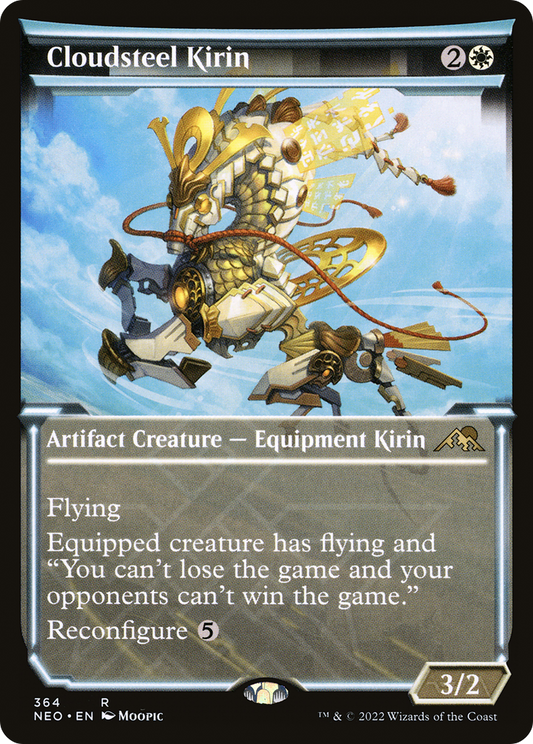 Cloudsteel Kirin (NEO-364) - Kamigawa: Neon Dynasty: (Showcase) Foil
