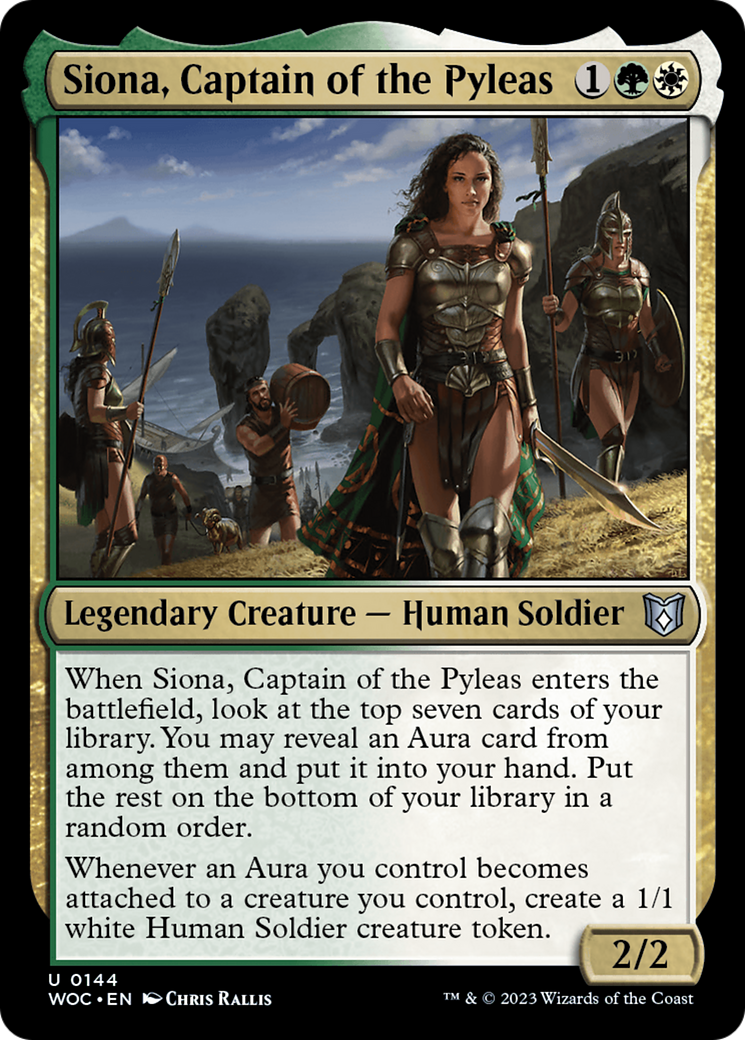 Siona, Captain of the Pyleas (WOC-144) - Wilds of Eldraine Commander