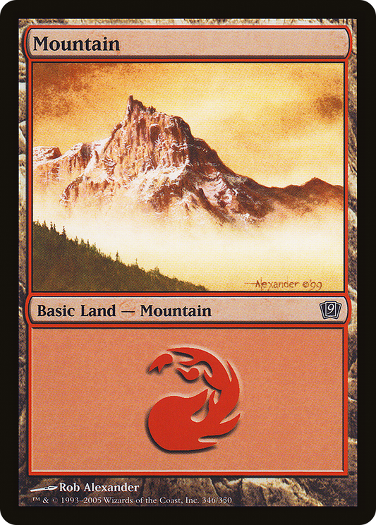 Mountain (9ED-346★) - Ninth Edition Foil