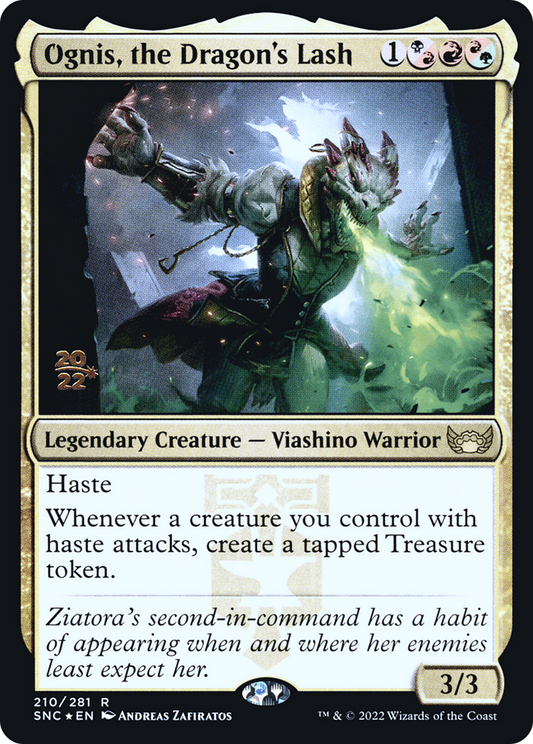 Ognis, the Dragon's Lash (PRE-210) - Streets of New Capenna Promos Foil