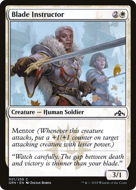 Blade Instructor (GRN-001) - Guilds of Ravnica Foil