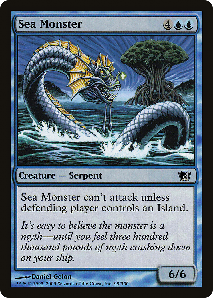 Sea Monster (8ED-99★) - Eighth Edition Foil