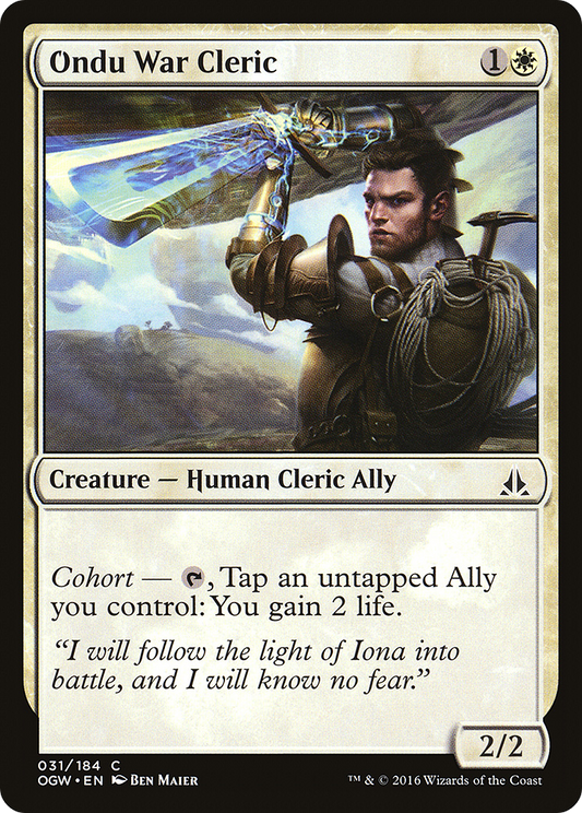 Ondu War Cleric (OGW-031) - Oath of the Gatewatch Foil