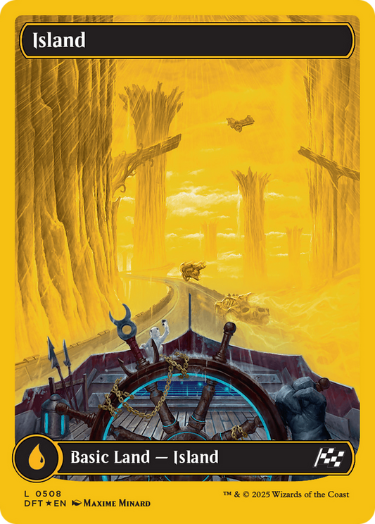 Island (0508) (First-Place Foil) (DFT-508) - Aetherdrift Foil