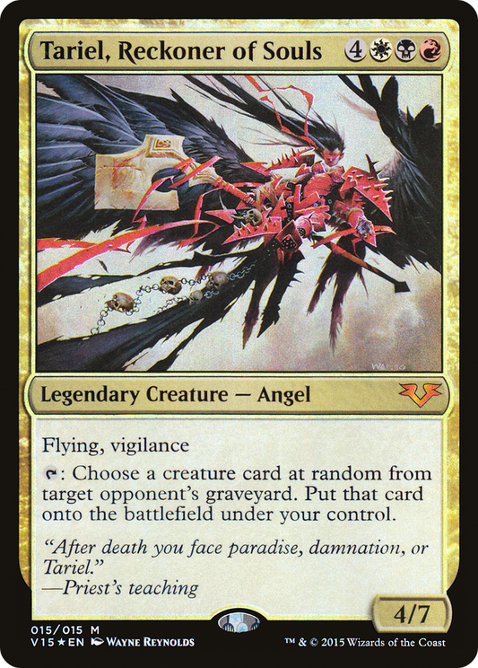 Tariel, Reckoner of Souls (V15-015) - From the Vault: Angels Foil