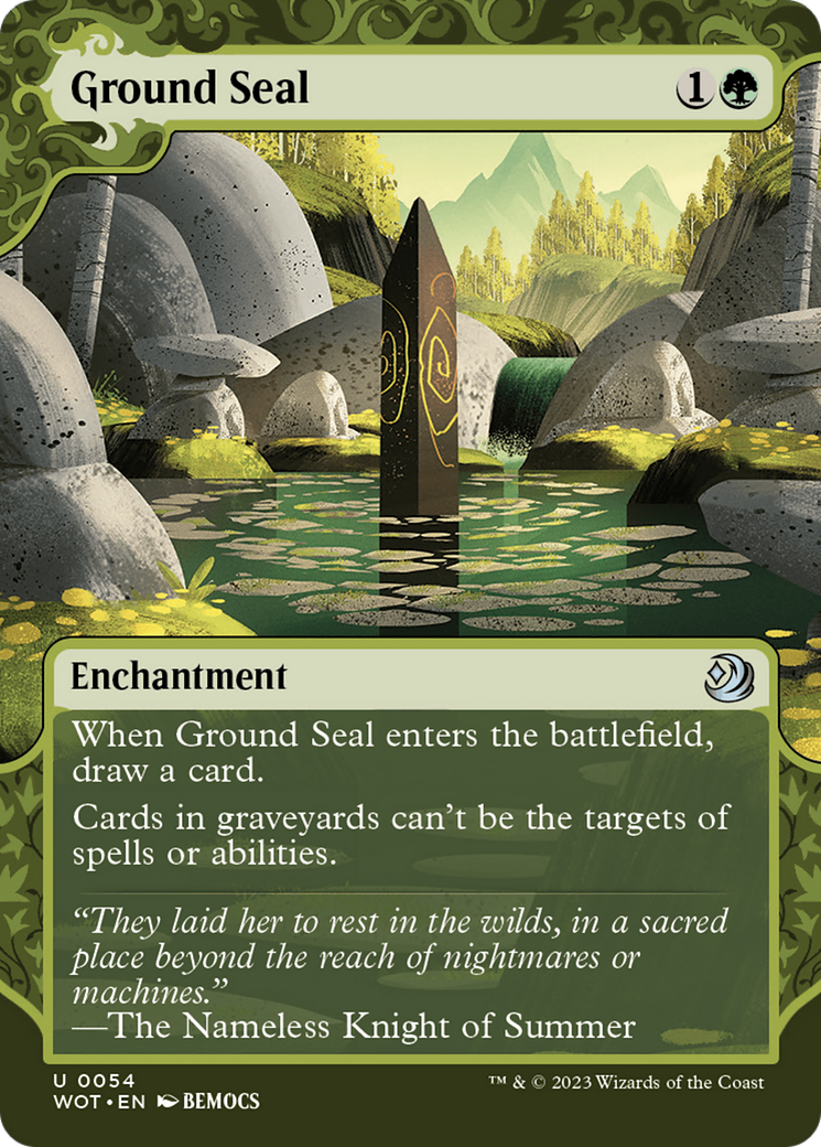 Ground Seal (WOT-054) - Wilds of Eldraine: Enchanting Tales: (Showcase) (Borderless) Foil