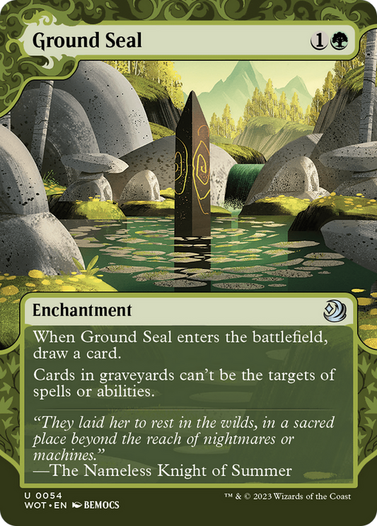 Ground Seal (WOT-054) - Wilds of Eldraine: Enchanting Tales: (Showcase) (Borderless) Foil