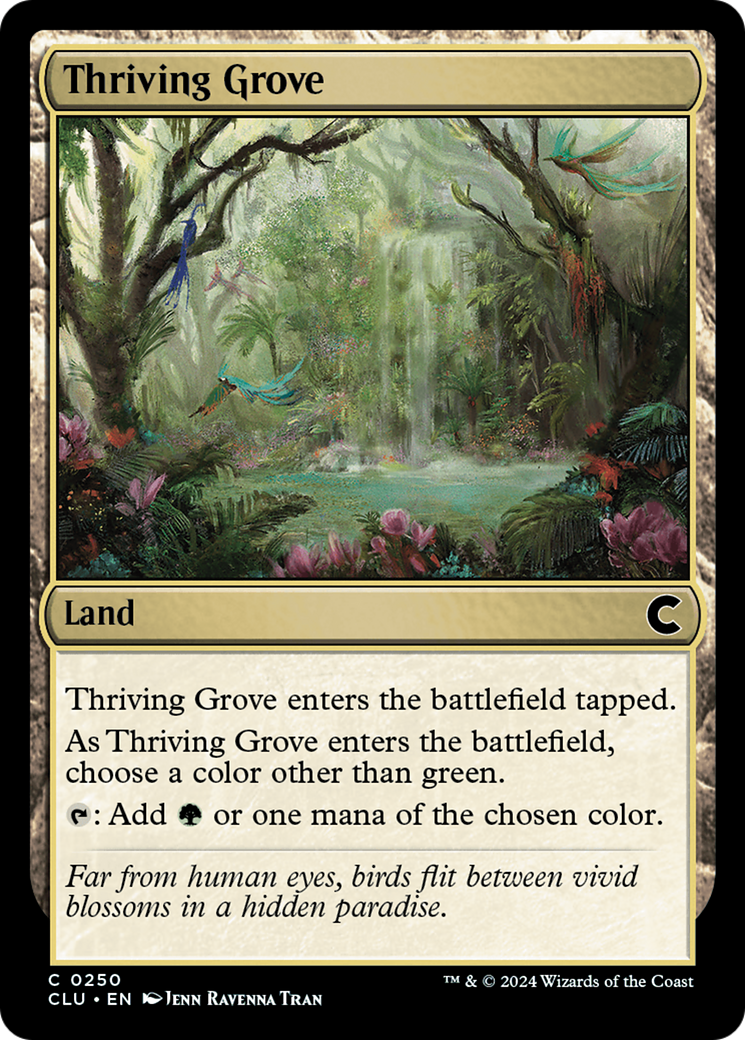 Thriving Grove (CLU-250) - Ravnica: Clue Edition