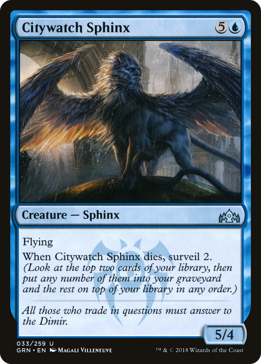 Citywatch Sphinx (GRN-033) - Guilds of Ravnica Foil