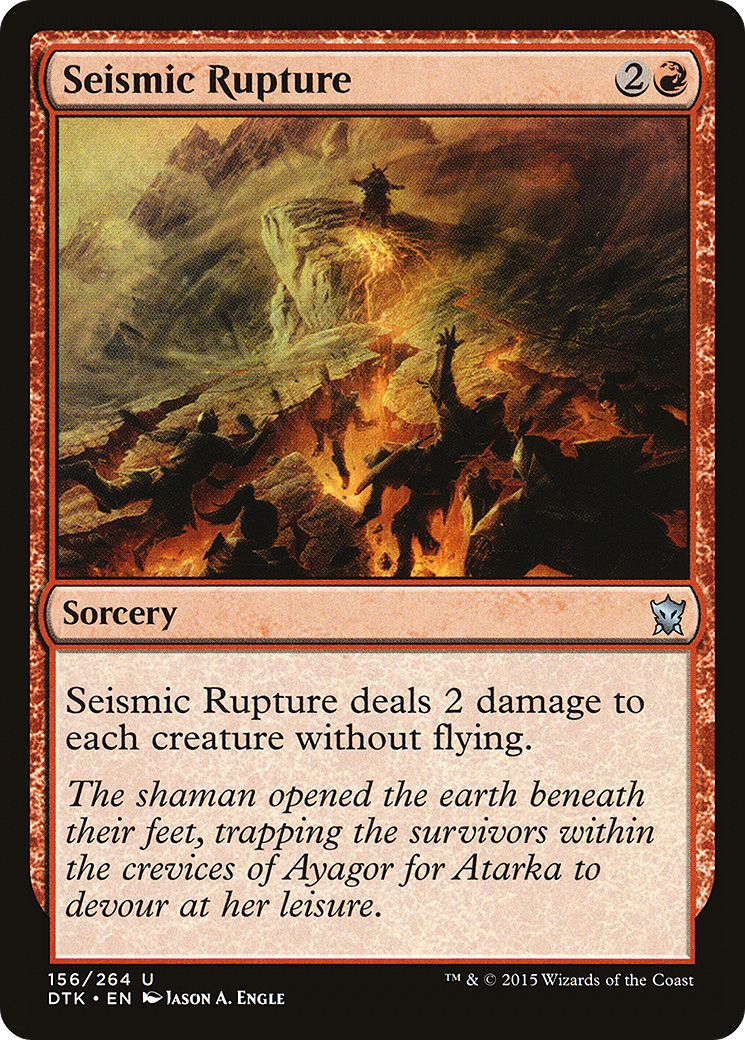 Seismic Rupture (DTK-156) - Dragons of Tarkir