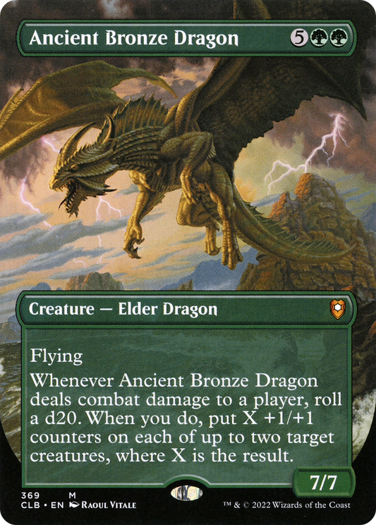 Ancient Bronze Dragon  (Borderless)(CLB-369) - Commander Legends: Battle for Baldur's Gate Foil