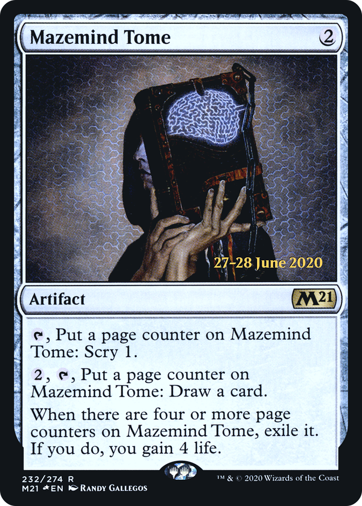 Mazemind Tome (PRE-232S) - Core Set 2021 Promos (Prerelease) Foil