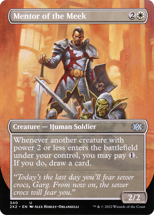Mentor of the Meek  (Borderless)(2X2-340) - Double Masters 2022