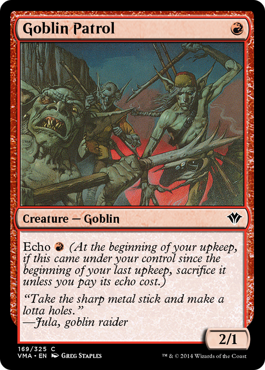 Goblin Patrol (VMA-169) - Vintage Masters Foil