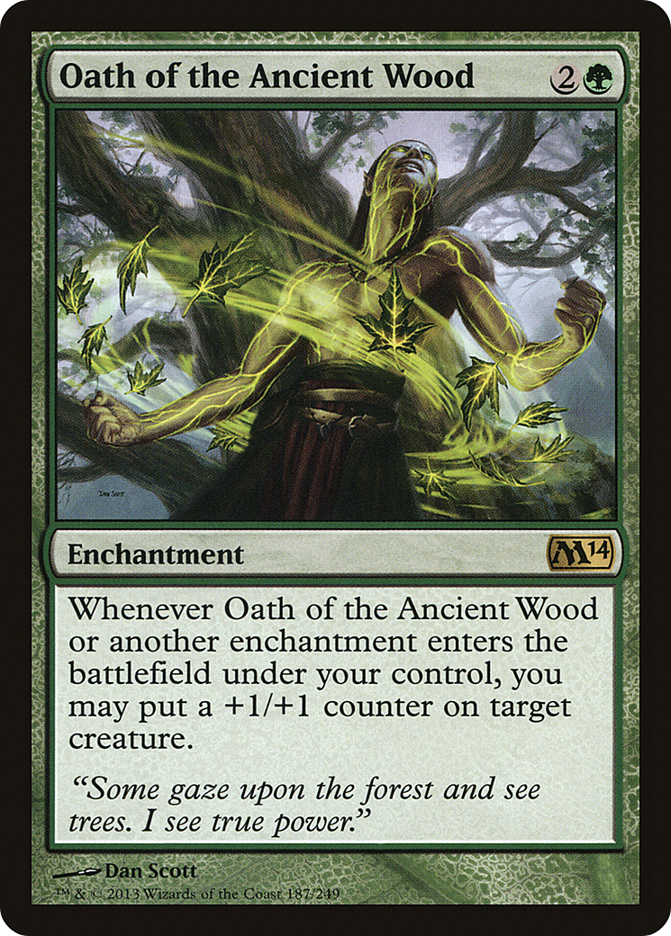 Oath of the Ancient Wood (M14-187) - Magic 2014 Foil