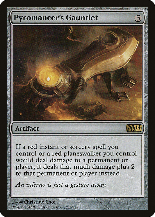 Pyromancer's Gauntlet (M14-214) - Magic 2014 Foil