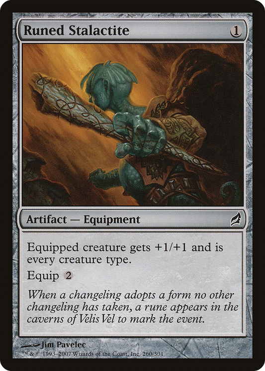 Runed Stalactite (LRW-260) - Lorwyn Foil