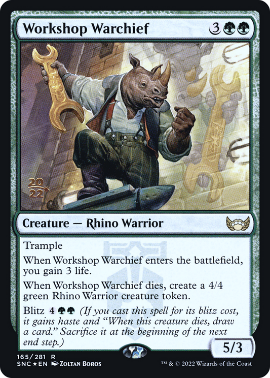 Workshop Warchief (PSNC-165S) - Streets of New Capenna Promos Foil