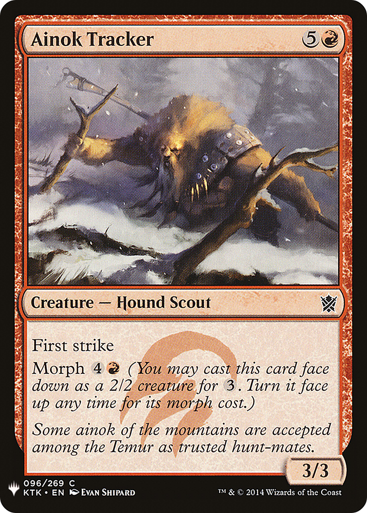Ainok Tracker (LIST-KTK-96) - The List
