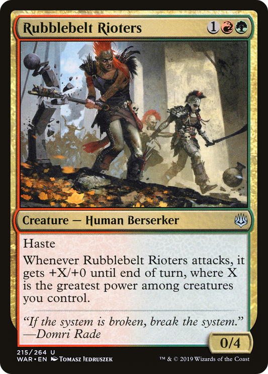 Rubblebelt Rioters (WAR-215) - War of the Spark Foil