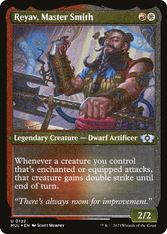 Reyav, Master Smith (MUL-122) - Multiverse Legends Etched Foil