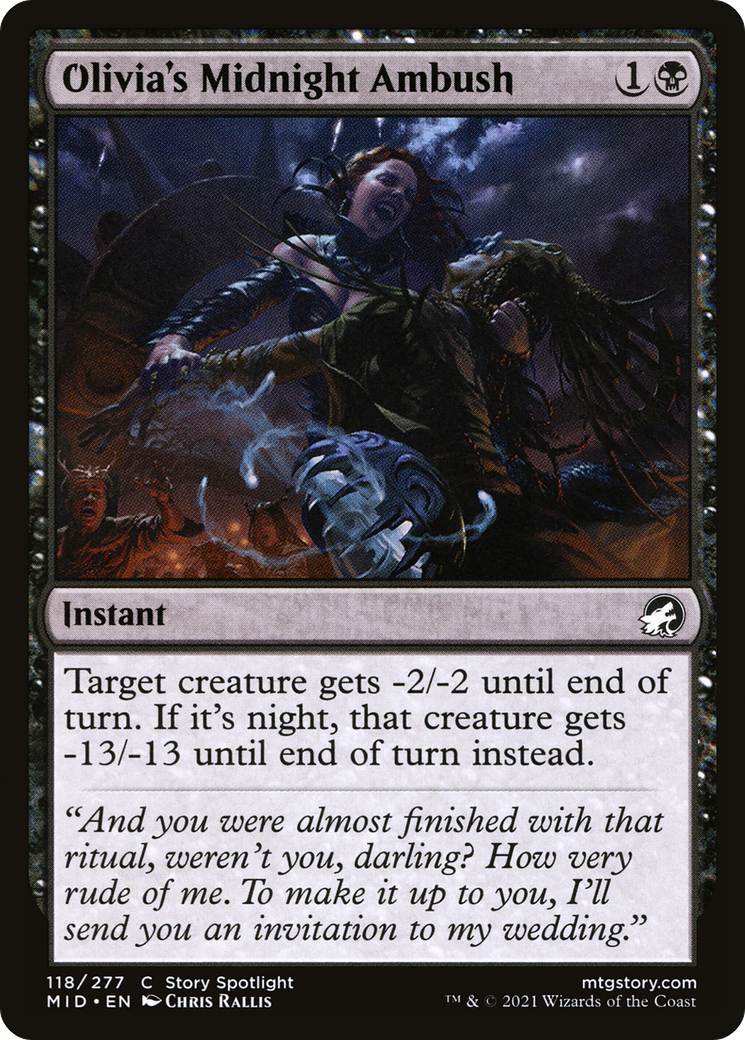 Olivia's Midnight Ambush (MID-118) - Innistrad: Midnight Hunt Foil