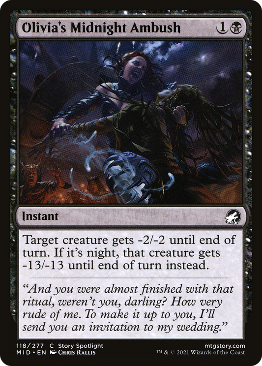 Olivia's Midnight Ambush (MID-118) - Innistrad: Midnight Hunt Foil