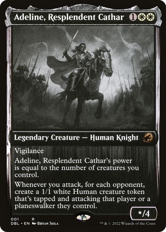 Adeline, Resplendent Cathar (DBL-001) - Innistrad: Double Feature Foil